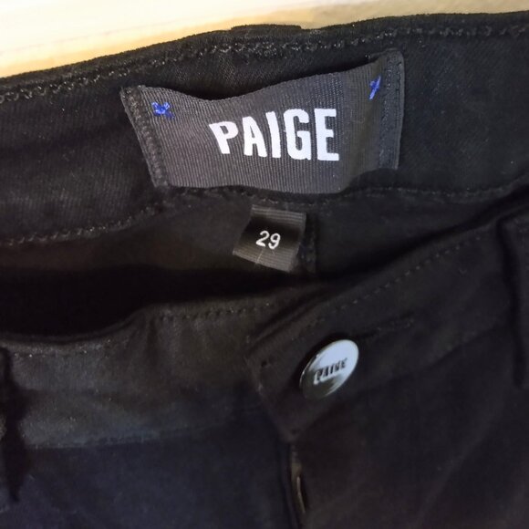 Paige Women's Black Verdugo Ankle Skinny Jean Size 29 - Picture 4 of 4